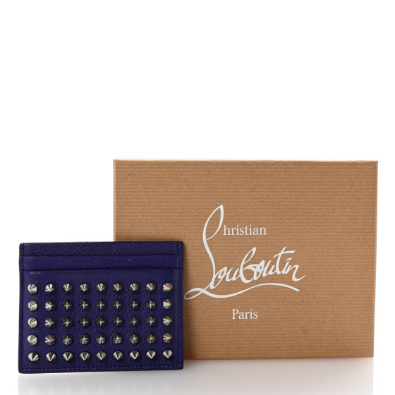 【媚びないフェミニン】CHRISTIAN LOUBOUTIN Kiosカードホルダー Kios - カードホルダー - カーフレザー - ベージュ - Christian