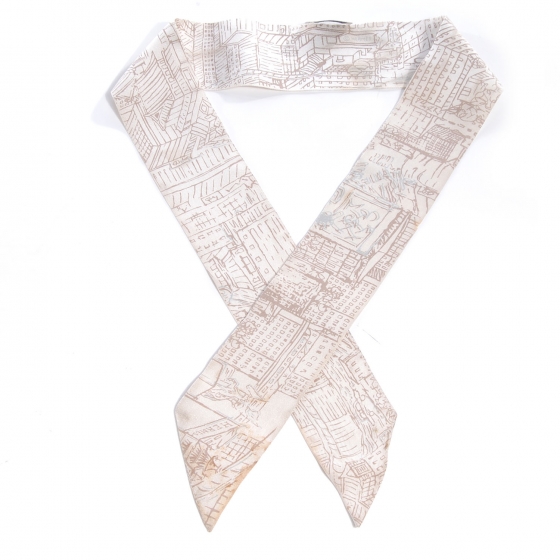 小物 Twilly Hermes HERMES Silk De Passage A Tokyo Twilly Scarf 59400 | FASHIONPHILE