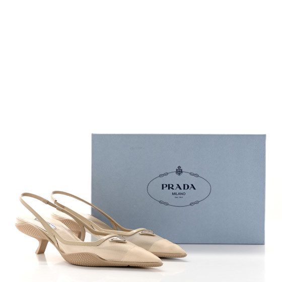 【PRADA】1XX665 三角ロゴ クリアミュール PRADA】1XX665 三角ロゴ クリアミュール