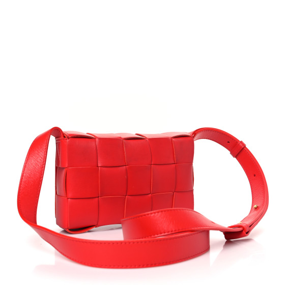 BOTTEGA VENETA Lambskin Maxi Intrecciato Small Cassette