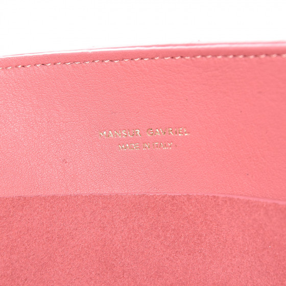 MANSUR GAVRIEL✨ピンクベージュ バケットバッグ Mansur Gavriel $545 M Frame Baguette Leather Shoulder Bag