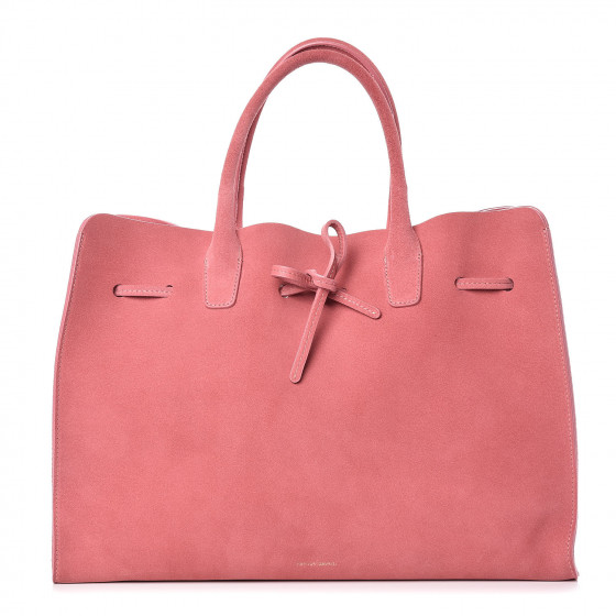 MANSUR GAVRIEL Suede Large Sun Bag Blush 399097 | FASHIONPHILE