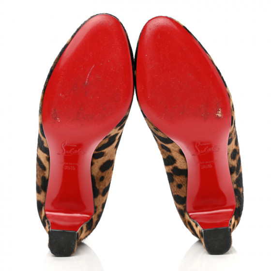 CHRISTIAN LOUBOUTIN Pony Hair Luxor Mistica 60 Pumps 36.5
