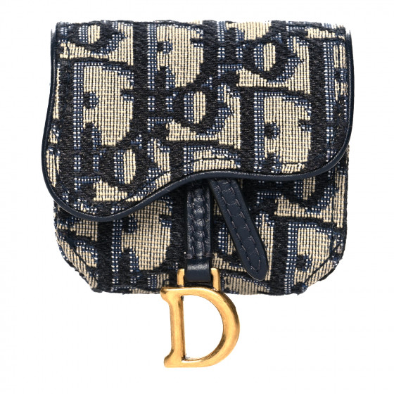 CHRISTIAN DIOR Oblique Saddle Airpods Pro Case Blue 1103446
