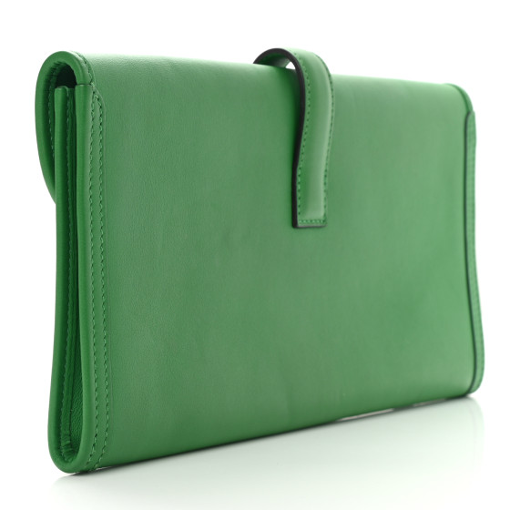 【持つだけで気分が上がる♪】HERMES グレナンポーチ HERMES Swift Jige Elan 29 Clutch Bambou 1127836 | FASHIONPHILE