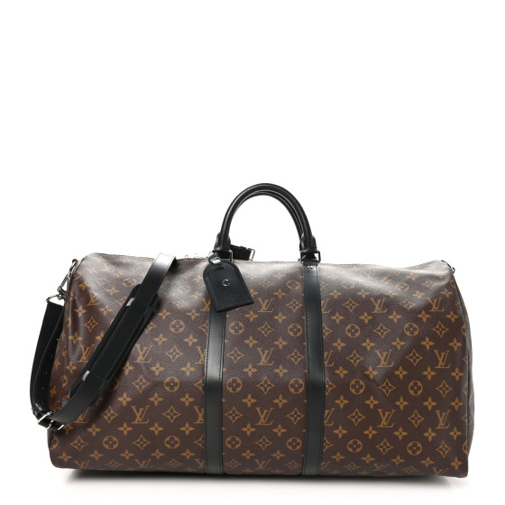 LOUIS VUITTON Monogram Macassar Keepall Bandouliere 55