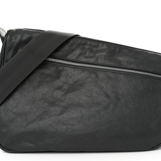 BURBERRY Calfskin Large Shield Messenger Bag Slate 1589137