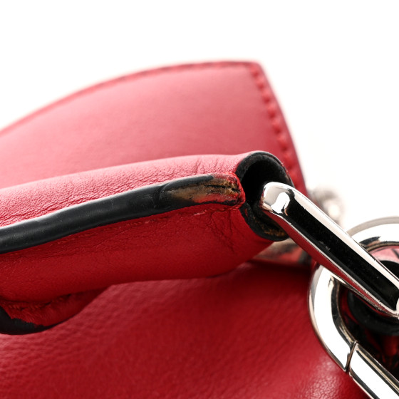 LOEWE レッド エスパドリーユ LOEWE Calfskin Zipper Puzzle Bag Red 1428319 | FASHIONPHILE