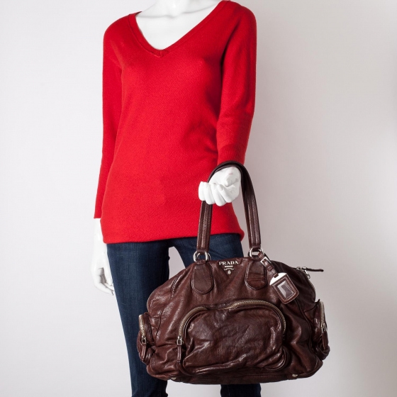 取り置き　PRADA Washed Leather Bag archive 取り置き PRADA Washed Leather Bag archive - メルカリ