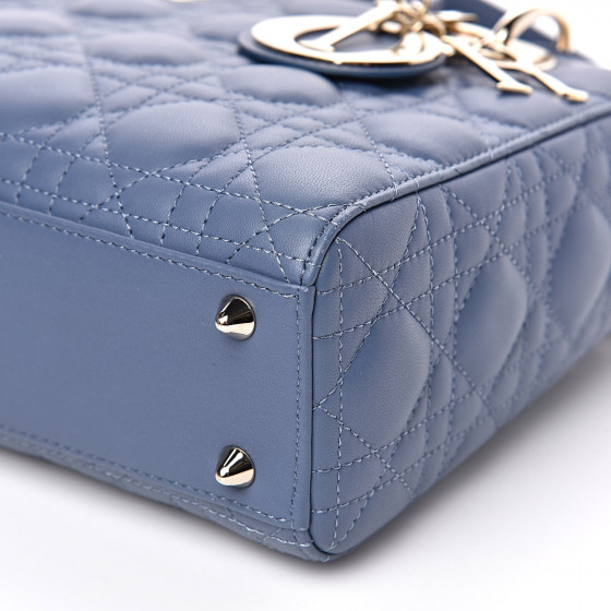 CHRISTIAN DIOR Lambskin Cannage Small My ABCDior Lady Dior