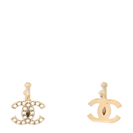 CHANEL Metal Strass Lip Ring Set Gold 1152241 | FASHIONPHILE
