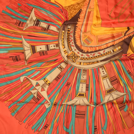 HERMES スカーフ CUIRS DU DESERT 砂漠の革飾り 67bda341a9dc8.webp