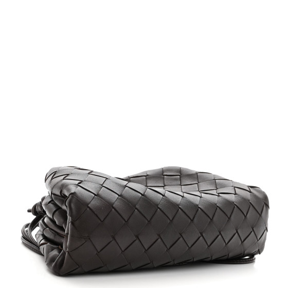 【BOTTEGA VENETA】Intreccio Nappa Calf Strap Pouch Fondant Explore a Bottega Veneta Brown 