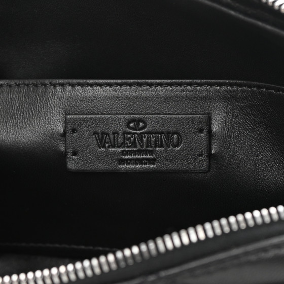 VALENTINO GARAVANI ブラックビジネスバッグ VALENTINO GARAVANI Nappa Monochrome Roman Stud Crossbody Bag