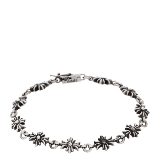 CHROME HEARTS Sterling Silver Tiny E CH Plus Bracelet