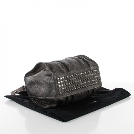 Alexander wang ウォレット 美品 ALEXANDER WANG Pebbled Lambskin Inside Out Rocco Gunpowder