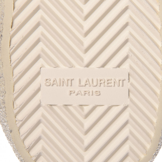 SAINT LAURENT Distressed Canvas Womens Elba Light Alpha