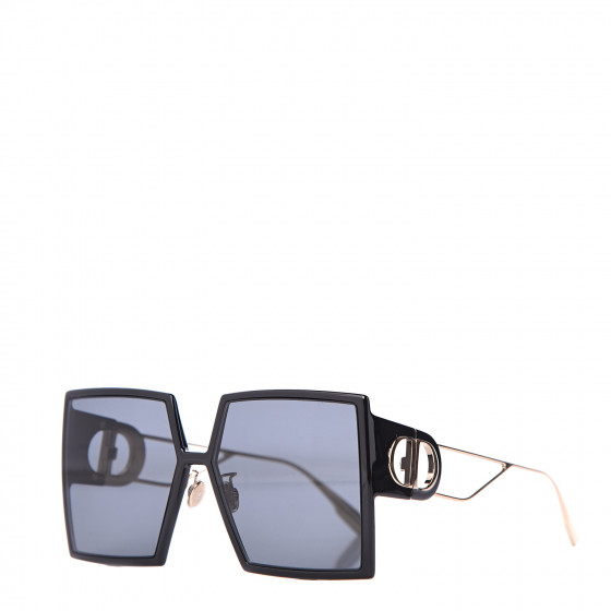 CHRISTIAN DIOR Square 30 Montaigne Sunglasses Black 536807