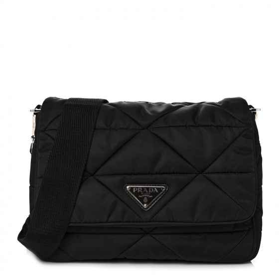 ショルダーバッグ・ポシェット PRADA LARGE BLACK PADDED RE-NYLON BAG Black Padded Re-Nylon shoulder bag | PRADA