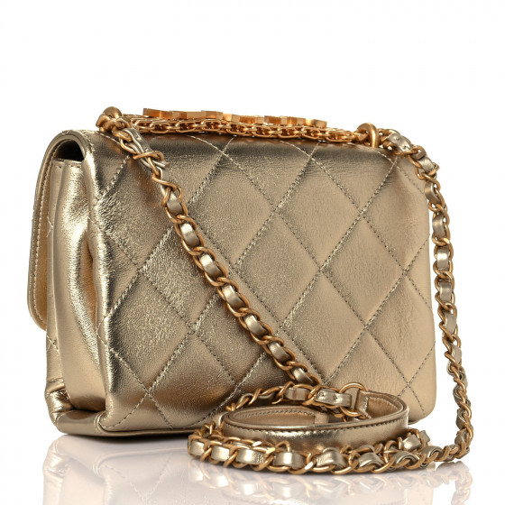 Chanel Jumbo Logo Runway Transparent Bag Black Handbag Gold