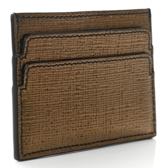 ALEXANDER MCQUEEN Metallic Textured Calfskin Skull Card