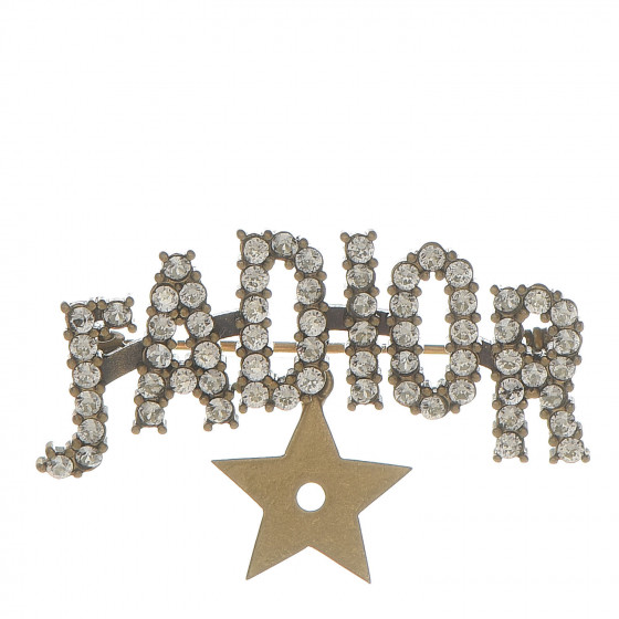 jadore Dior ブローチ CHRISTIAN DIOR Crystal J'Adior Brooch Gold 514157 | FASHIONPHILE