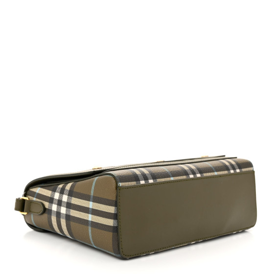 BURBERRY Coated Canvas Calfskin Vintage Check Medium Note