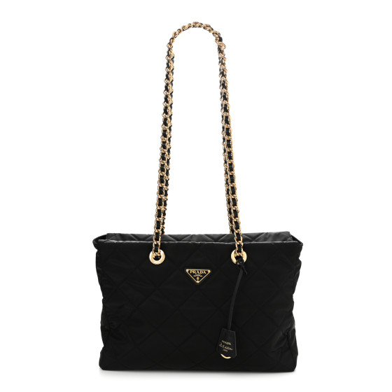 ★PRADA★Re-Edition 1995 Chaine medium Re-Nylon tote bag★ Black Prada Re-Edition 1995 Chaîne medium Re-Nylon tote bag
