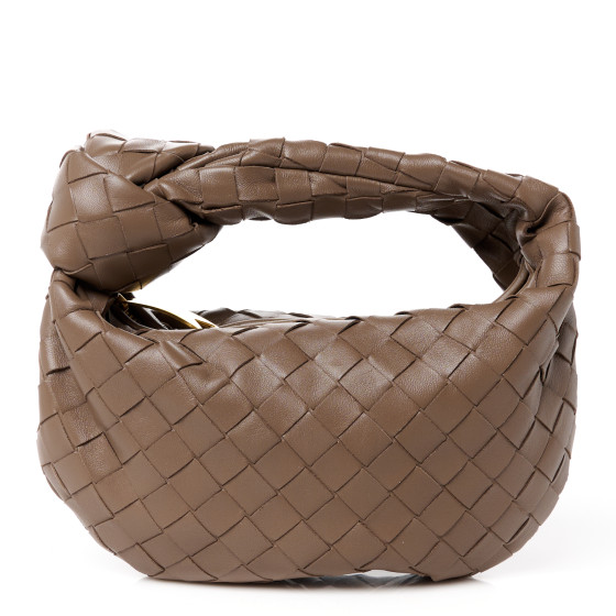 BOTTEGA VENETA Nappa Intrecciato Mini Jodie Dark Taupe