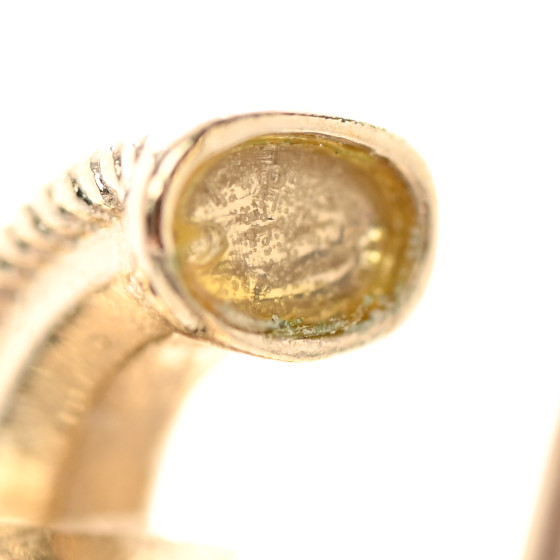 CHANEL CC Hoop Earrings Gold 1346644 | FASHIONPHILE