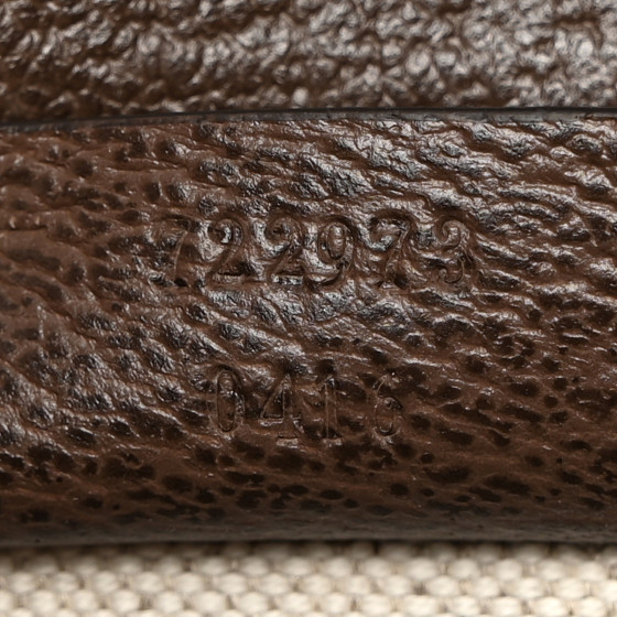 GUCCI Web Textured Dollar Calfskin Mini Double G Shoulder