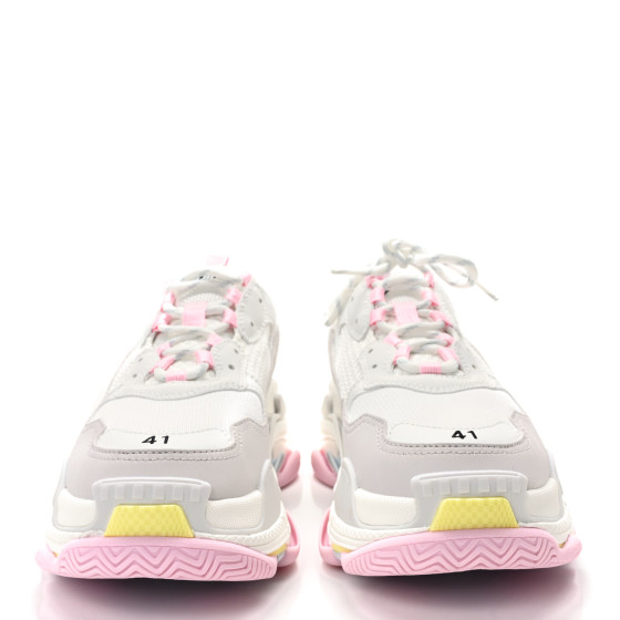 BALENCIAGA Fabric Mesh Multicolor Womens Triple S Sneakers