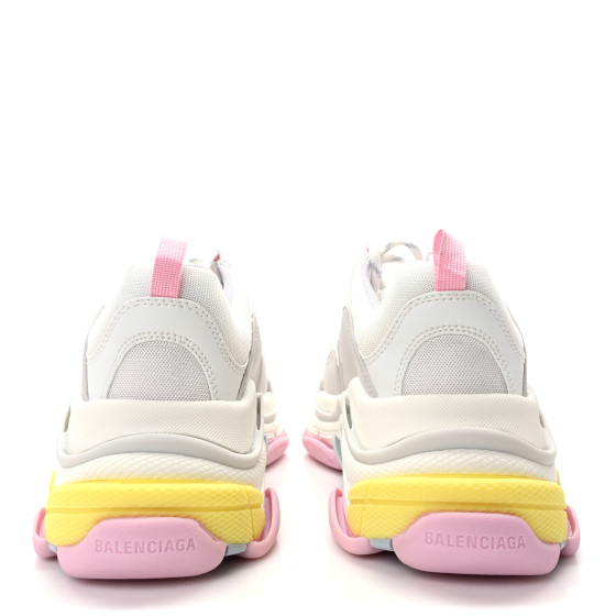 BALENCIAGA Fabric Mesh Multicolor Womens Triple S Sneakers
