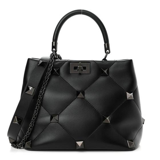 VALENTINO GARAVANI Nappa Monochrome Roman Stud The Handle