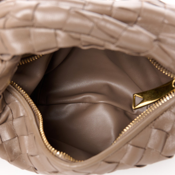 BOTTEGA VENETA Nappa Intrecciato Mini Jodie Dark Taupe