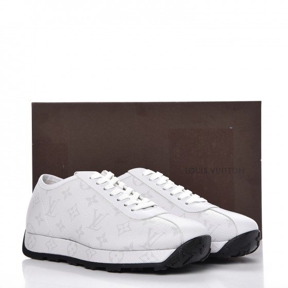 LOUIS VUITTON Calfskin Monogram Wilderness Sneaker 6 White