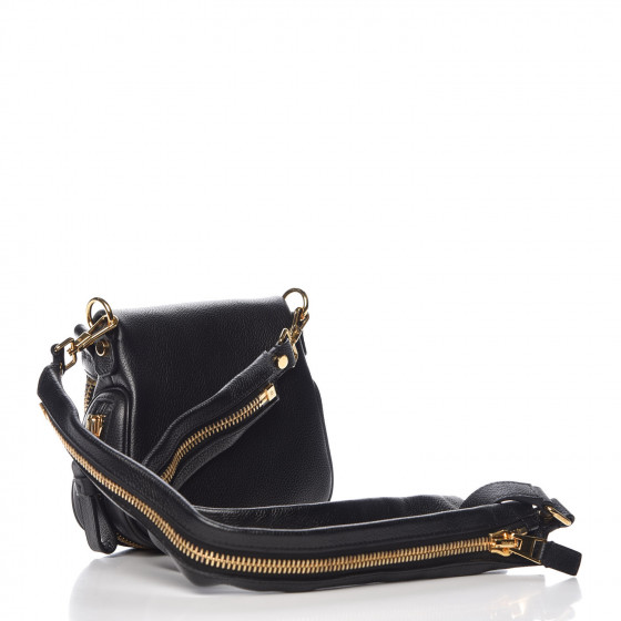 TOM FORD Calfskin Mini Jennifer Crossbody Bag Black 467956