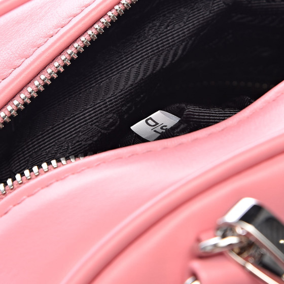 PRADA Soft Calfskin Monochrome Bowling Bag Petalo 518309