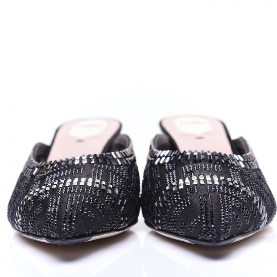 FENDI Technical Mesh Crystal FF Embellished Colibri 55mm