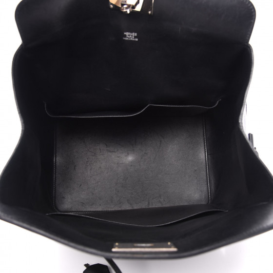 HERMES Evercolor Toolbox 26 Black 694104 | FASHIONPHILE