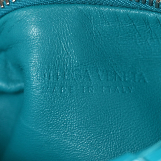 Bottega Veneta 青 アンクレット BOTTEGA VENETA Patent Nappa Intrecciato Mini Jodie Blaster
