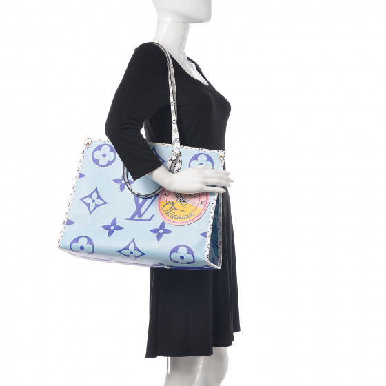 LOUIS VUITTON Monogram Giant Okinawa Onthego Blue 416247