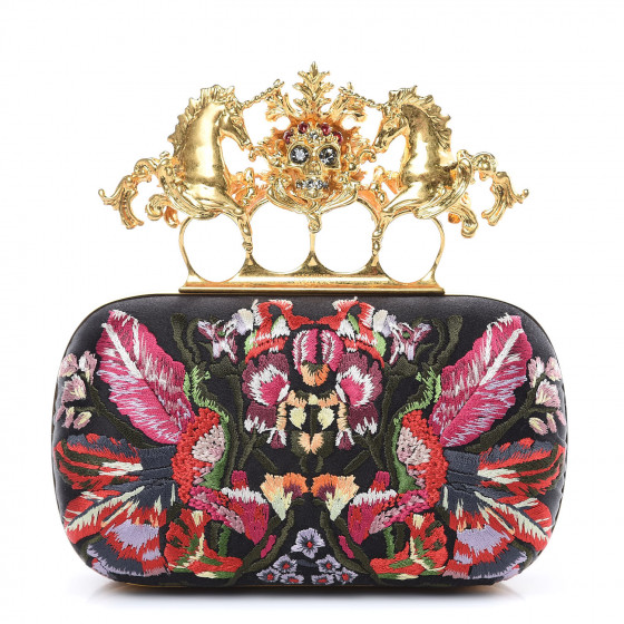 ALEXANDER MCQUEEN Embroidered Unicorn Knuckle Duster Box