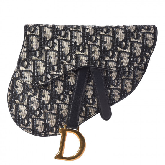 Dior ディオール Saddle サドル Belt Bag【ランク：AB】 Saddle Belt Bag Beige and Black Dior Oblique Jacquard with