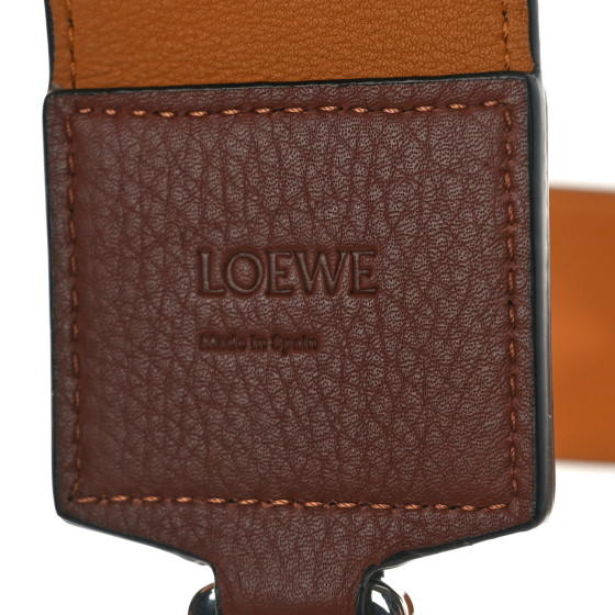 LOEWE セール★ L815465X95 LOEWE Calfskin Logo Strap Tan Multicolor 1541791 | FASHIONPHILE