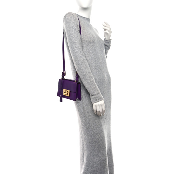 24AW new/FERRAGAMO スムースレザーショルダーバッグ Bag Purple 24AW new/FERRAGAMO スムースレザーショルダーバッグ Bag Purple