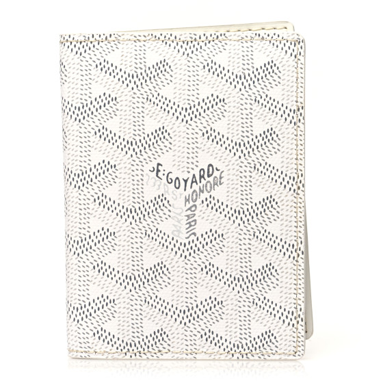GOYARD Goyardine Saint Marc Card Holder White 1146586