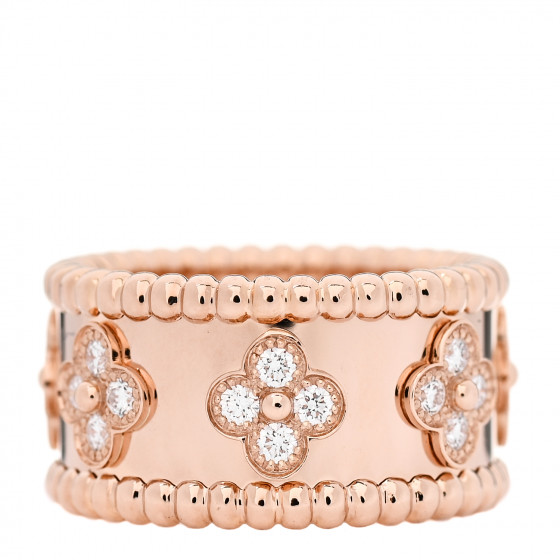 VAN CLEEF & ARPELS 18K Rose Gold Diamond Small Perlee