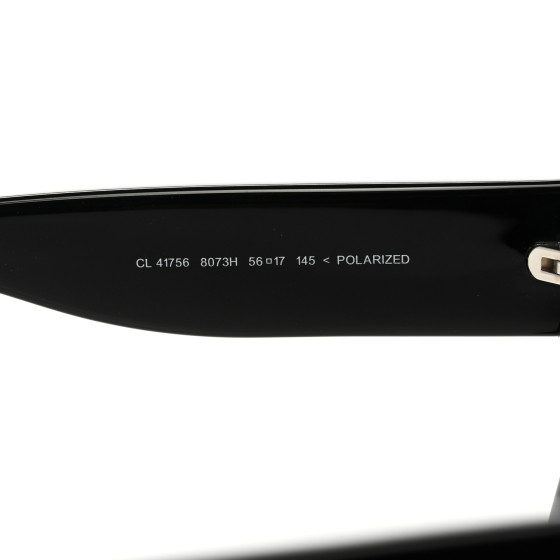 CELINE Polarized ZZ Top Sunglasses CL 41756 Black 1380093