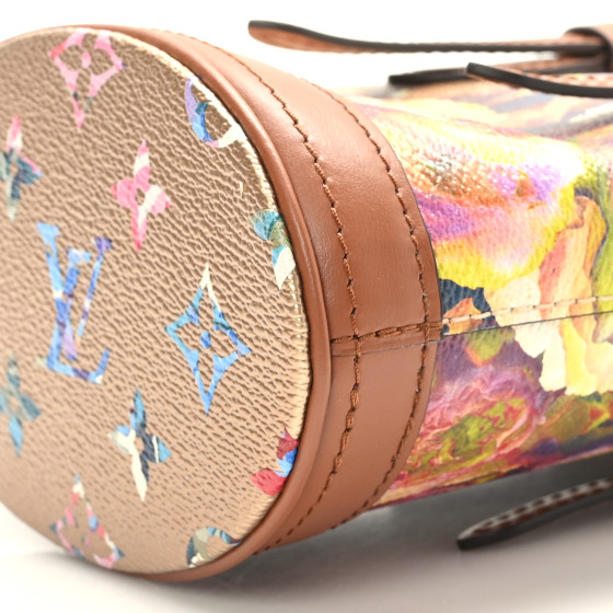 LOUIS VUITTON Metallic Monogram LV Garden Nano Bucket Bag